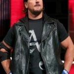 WWE AJ Styles Hooded Leather Vest