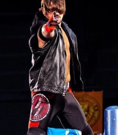WWE AJ Styles Hooded Leather Vest
