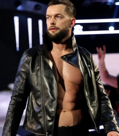 WWE Finn Balor Black Stylish Leather Jacket