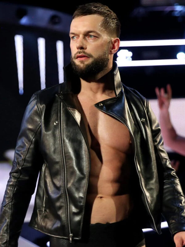 WWE Finn Balor Black Stylish Leather Jacket