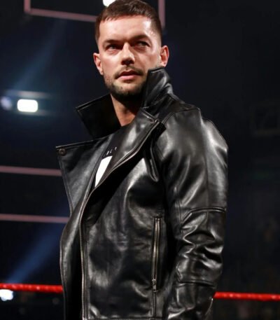 WWE Finn Balor Black Stylish Leather Jacket