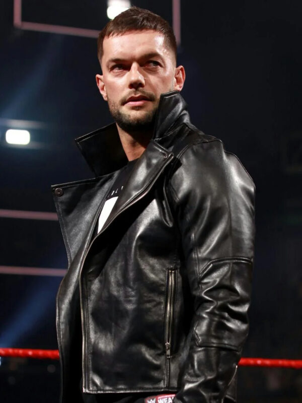 WWE Finn Balor Black Stylish Leather Jacket