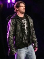 WWE Superstar AJ Stylish Hooded Leather Jacket