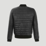 Warm Men's Winter Jacket In The Leather Style