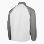 White Full Zip Windbreaker Jacket