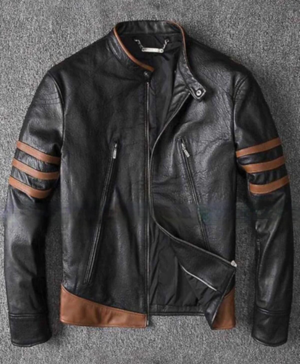 Wolverine Themed Men's Genuine Leather Jacket