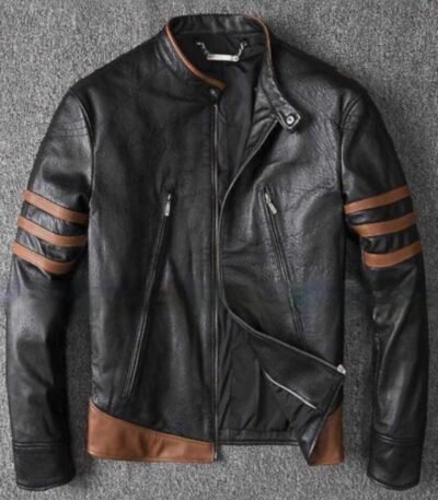 Wolverine Themed Men's Genuine Leather Jacket