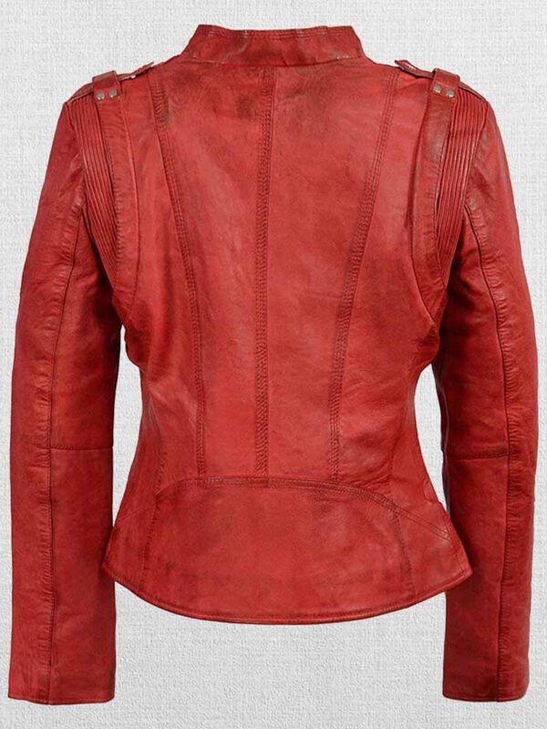 Woman's Double Zipper Asymmetrical Moto Jacket