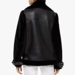 Women Belted Long Leather Jacket