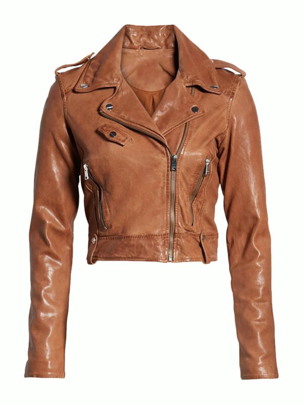 Women Biker Short Body Pure Leather Jacket