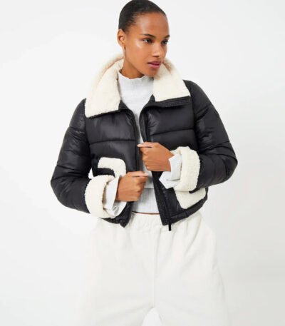 Women Black Puffer Jacket