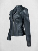 Women Black Trending Leather Jacket