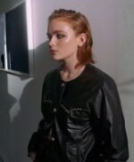 Women Classical Leather Jacket