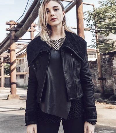 Women Genuine Fur Shearling Leather Jacket