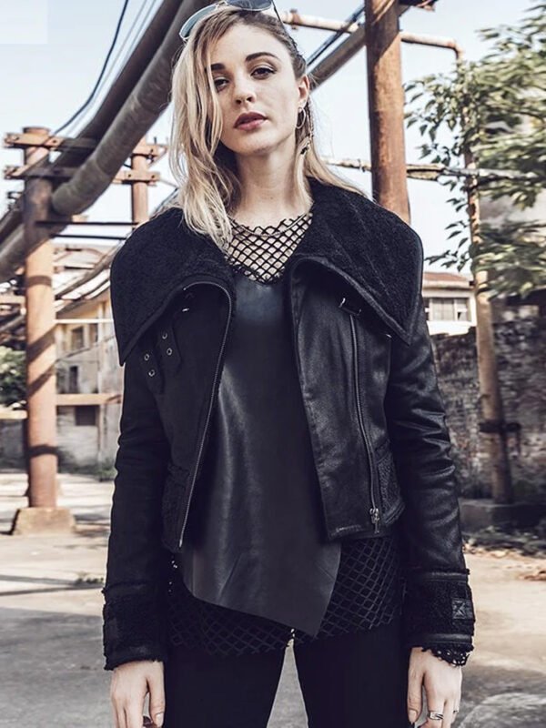 Women Genuine Fur Shearling Leather Jacket