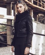 Women Genuine Fur Shearling Leather Jacket