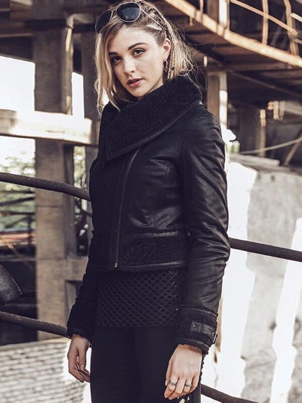 Women Genuine Fur Shearling Leather Jacket
