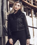 Women Genuine Fur Shearling Leather Jacket