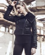 Women Genuine Fur Shearling Leather Jacket