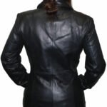 Women Genuine Zipper Closure Nice Fitted Leather Jacket