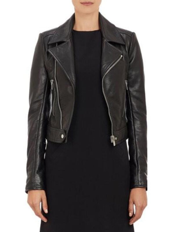 Women Real Leather Biker Fashion Jackets