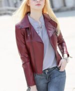 Women Slim Fit Leather Jacket