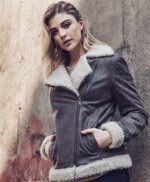 Women Winters Genuine Fur Shearling Leather Jacket