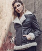 Women Winters Genuine Fur Shearling Leather Jacket