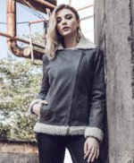 Women Winters Genuine Fur Shearling Leather Jacket