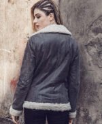 Women Winters Genuine Fur Shearling Leather Jacket