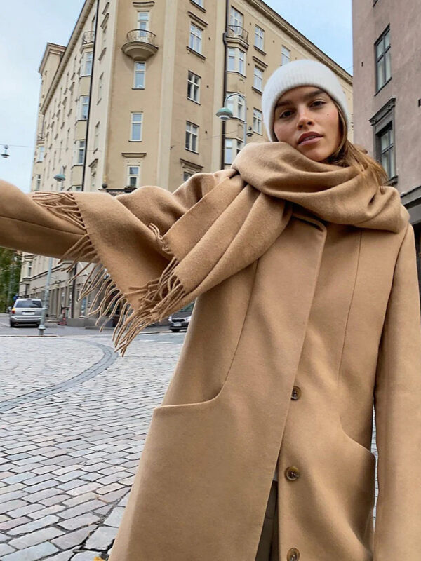 Women Wool Long Coat