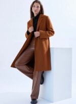Women Wool Long Coat Casual Style