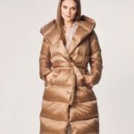 Womens Beige Down Winter Jacket