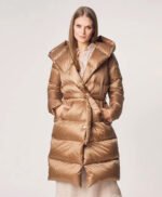 Womens Beige Down Winter Jacket