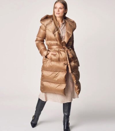 Womens Beige Down Winter Jacket