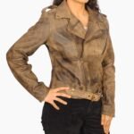 Women's Brown Vintage Leather Jacket