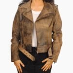 Women's Brown Vintage Leather Jacket