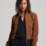 Women's Classic Cropped Suede Jacket