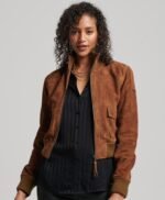 Women's Classic Cropped Suede Jacket
