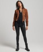 Women's Classic Cropped Suede Jacket