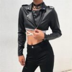 Women's Extreme Cropped Leather Jacket