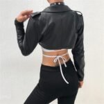 Women's Extreme Cropped Leather Jacket