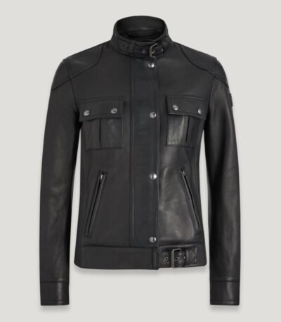 Women's Gangster Icon Black Leather Jacket