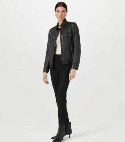 Women's Gangster Icon Black Leather Jacket