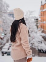 Women's Heavy Wool Beige Jacket