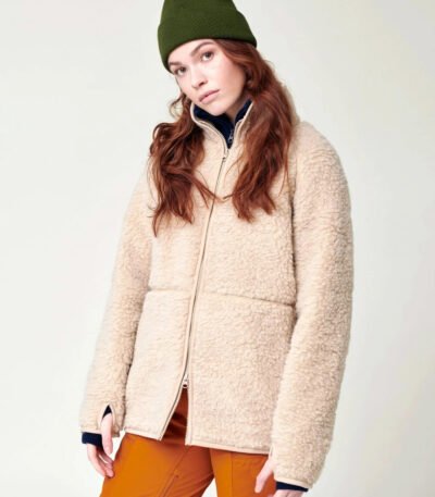 Women's Heavy Wool Beige Jacket