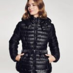 Womens Insulated With Hood and Belt Jacket