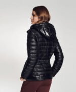 Womens Insulated With Hood and Belt Jacket