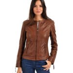 Women's Lambskin Biker Leather Jacket