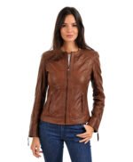 Women's Lambskin Biker Leather Jacket